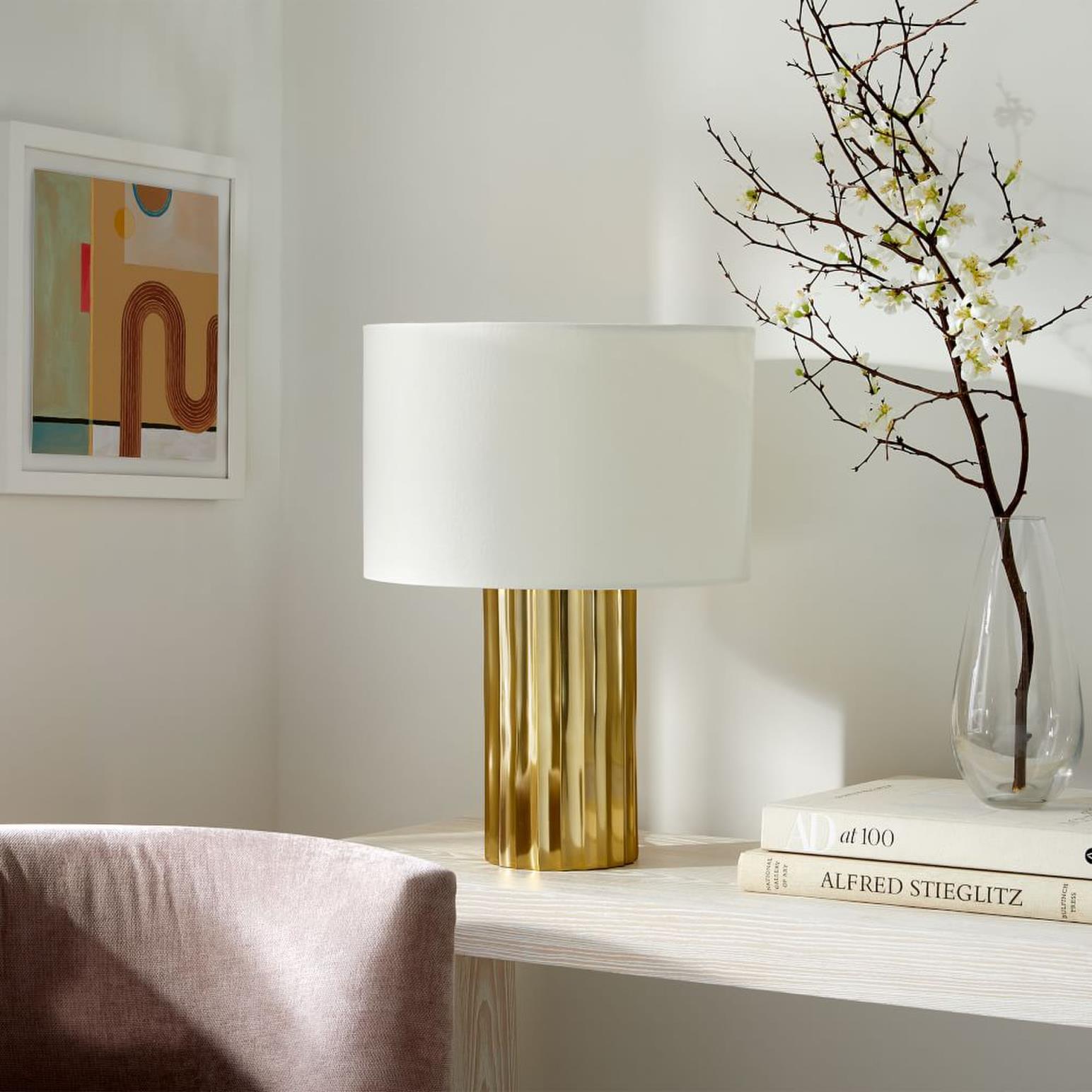 West Elm Metal Foundational Table Lamp Short